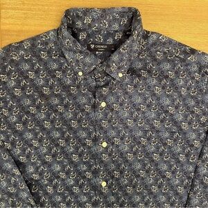 Daniel Cremieux Navy Floral Button Down Shirt